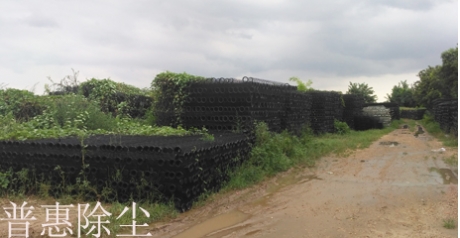 山西、內(nèi)蒙、寧夏除塵袋籠披上綠裝圖片